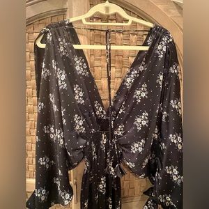 MISA Long Floral Dress